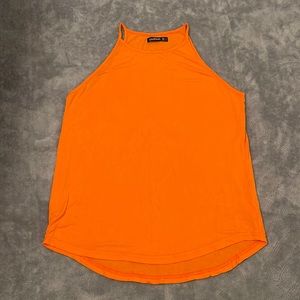 Orange halter top